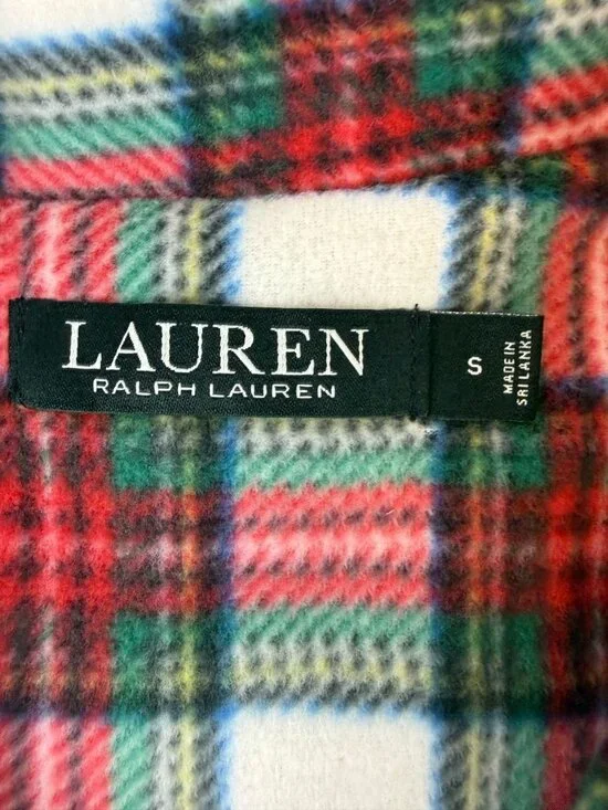 NWT Lauren Ralph Lauren Long Sleeve Notch Collar Long Pant Pajama Set Size Small - Picture 3 of 16